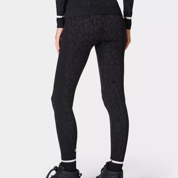 Leopard Jacquard Base Layer Leggings - Picture 4 of 14